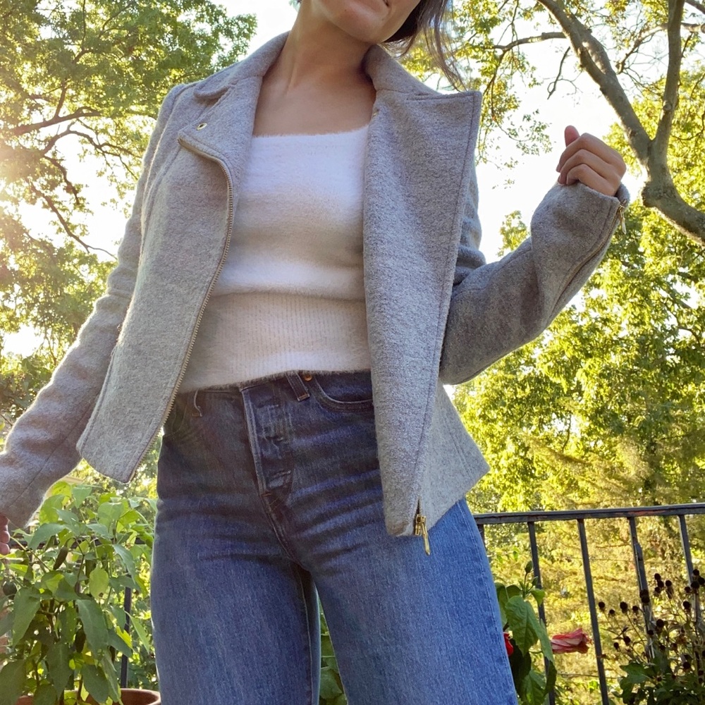 Light Gray Jacket w/ Gold Details